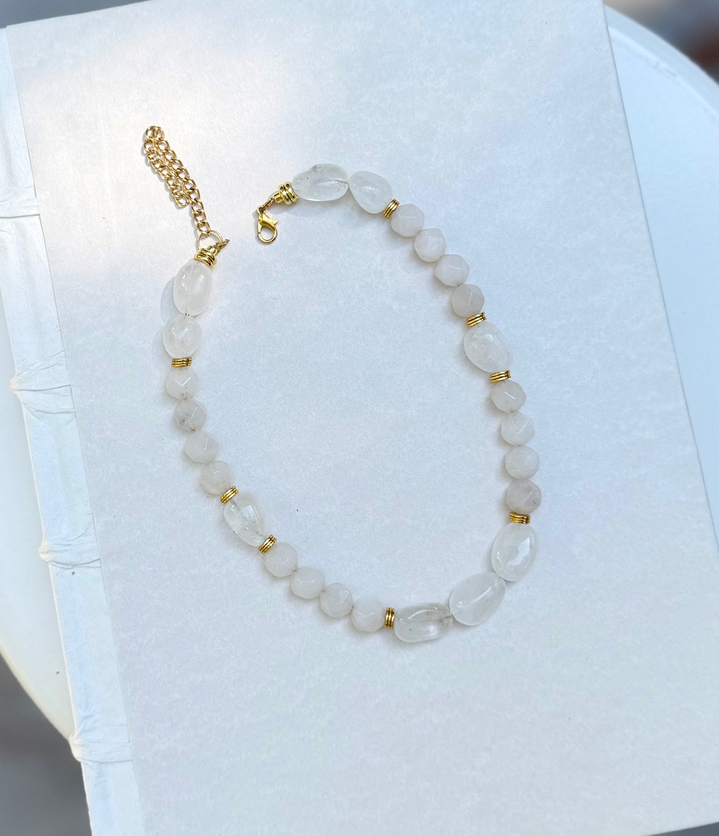 clear beaded necklace