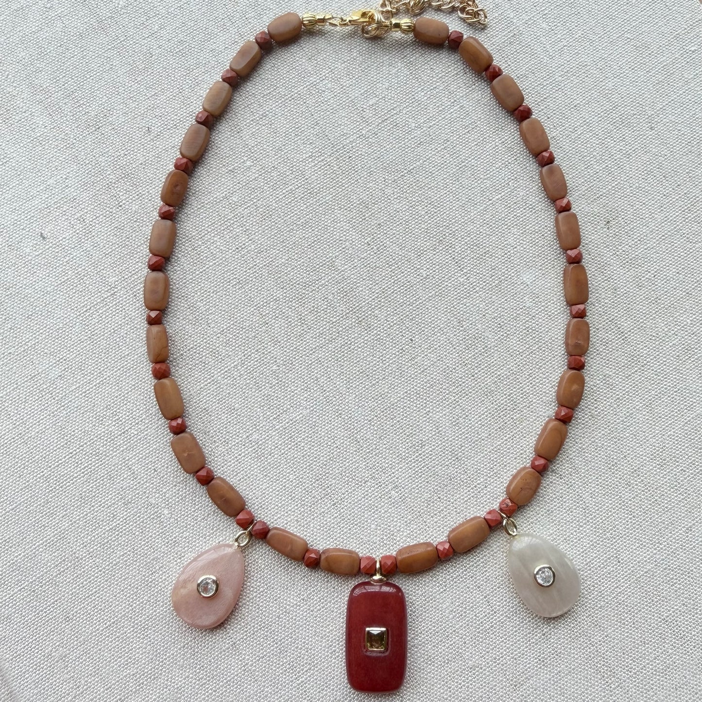 sunset heirloom necklace