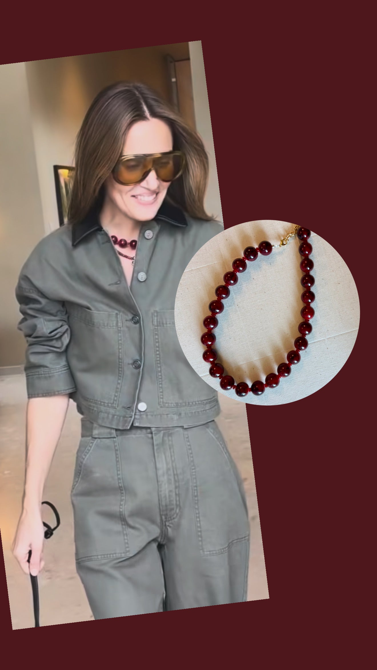 merlot necklace